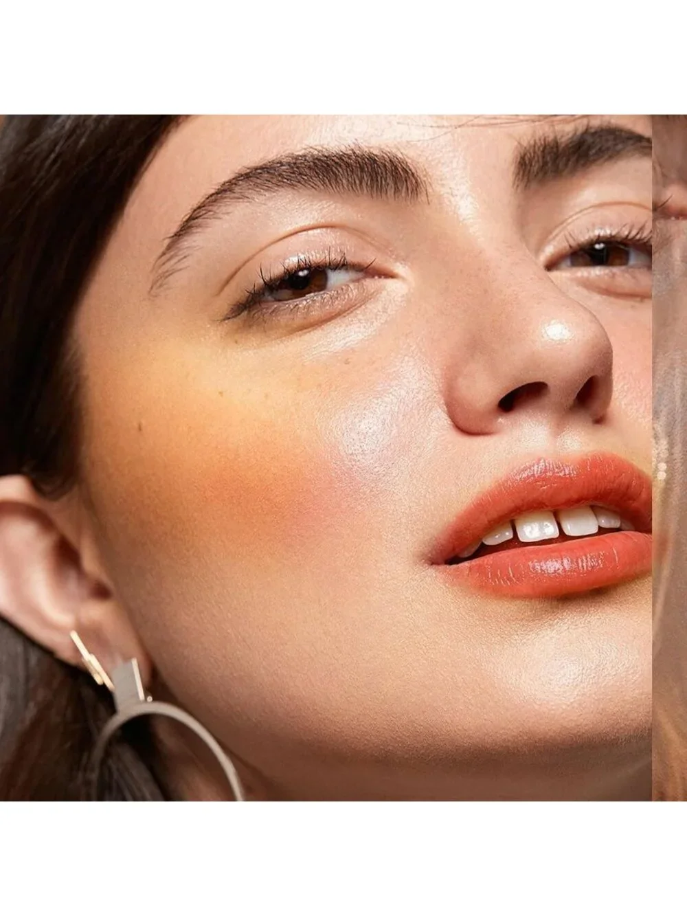 Women's DM99 Coral Nude Glow Reviver Moisture Lip Gloss Creamy Tinted Lip Balm